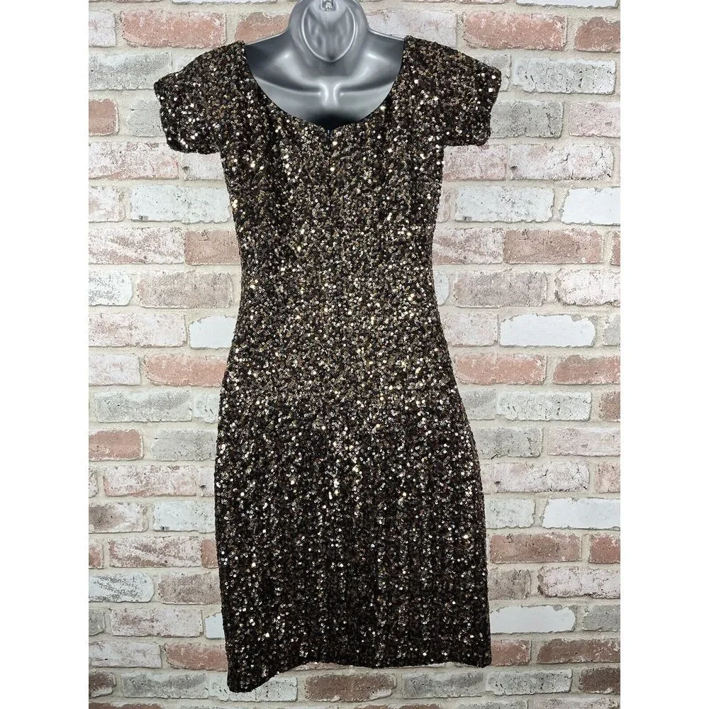 Dress The Population Sequin Sheath‎ Dress Medium - Picture 6 of 15